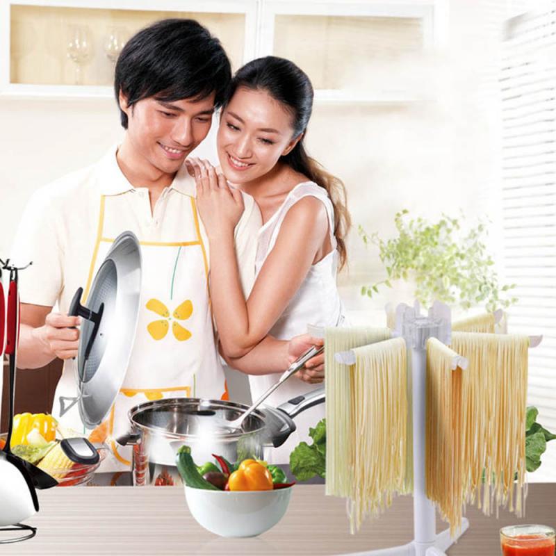 Faltbare Pasta Trocknen Gestell Spaghetti Trockner Stand Nudeln Trocknen Halfter Hängen Gestell-Heimat DIY Pasta Backen Gerät Küche Gerät