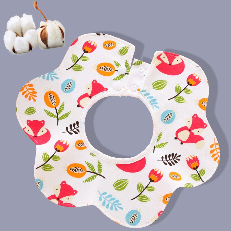1 Pc Baby Kids feeding Bibs Round Bandana Waterproof Burp Apron Toddler Training Bib Dribble Towel Infant Eating Assistant Scarf: Green