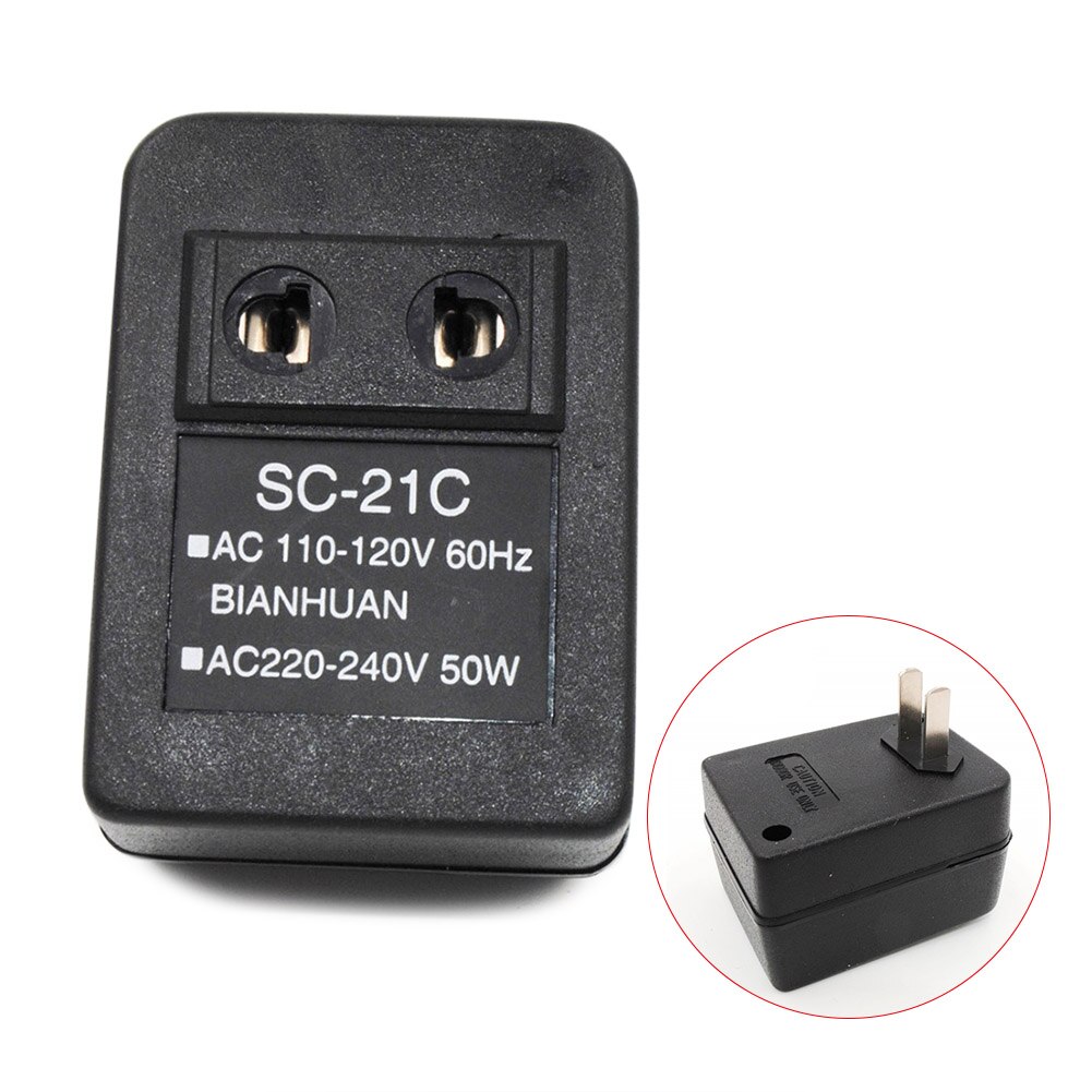 AC 220V to 110V/110V to 220V AC Power Voltage Converter 20W Adapter Travel Transformer Regulator MU8669