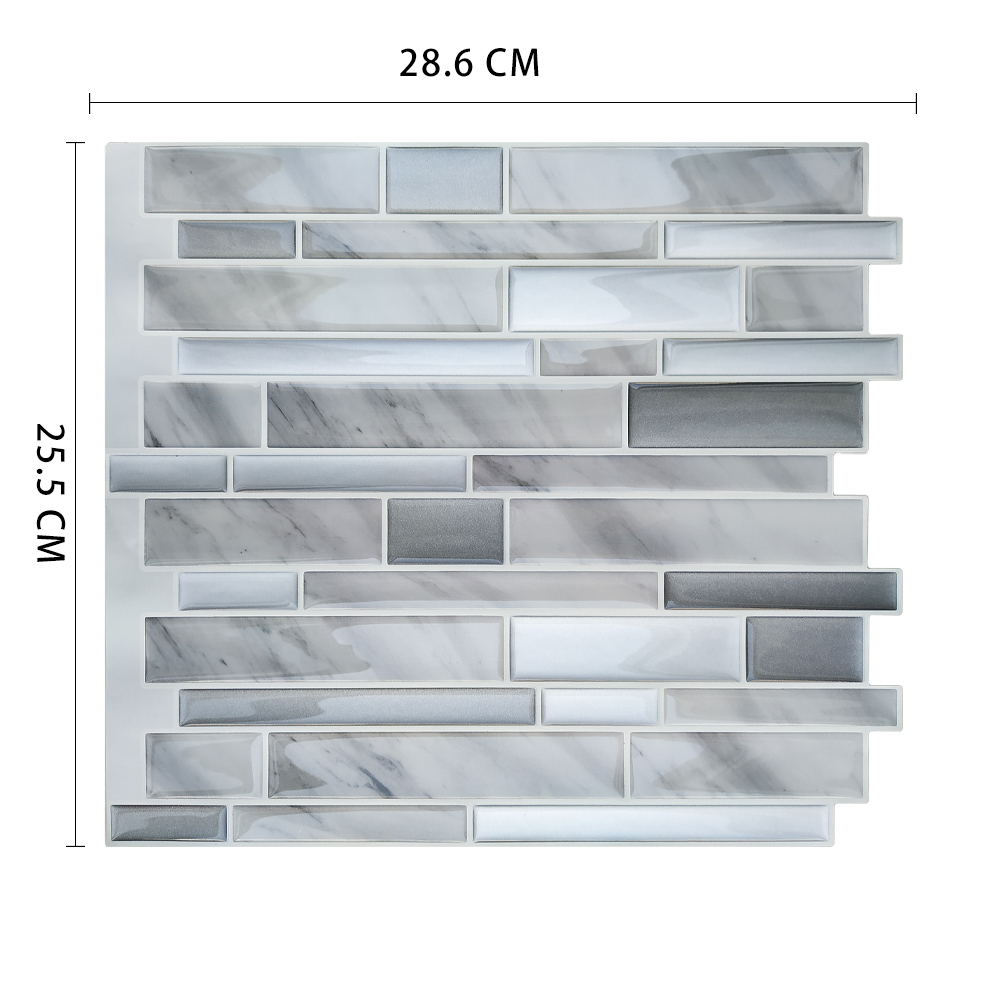 Autocollants en mosaïque vinyle | Écorce et bâton, Backsplash adhésif, bricolage, cuisine, salle de bains, maison murale, carrelage mosaïque: MSOB-089