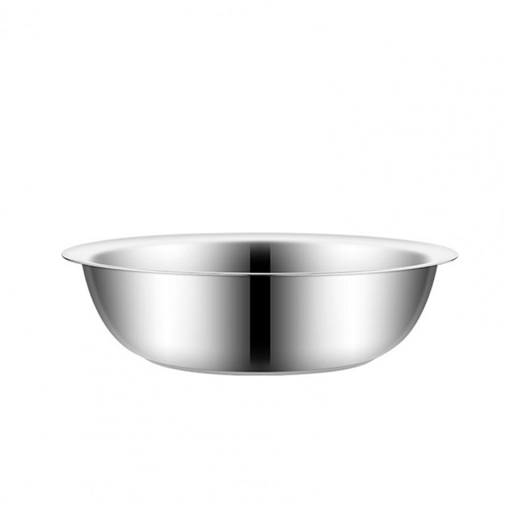 Soup Bowl Heavy Duty BPA Free Stainless Steel Dishwasher Safe Serving Bowl for Vegetable Wash Basin Stainless Steel Pot Kitchen