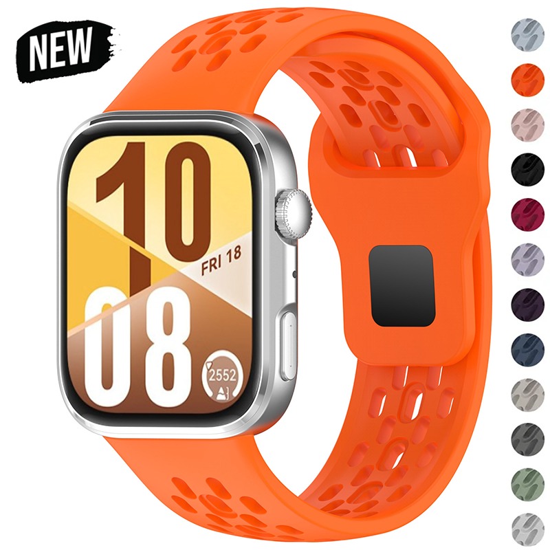 Pustende silikonrem til huawei watch fit 4 pro sport armbånd belte til huawei watch fit 4/ fit 3 båndtilbehør