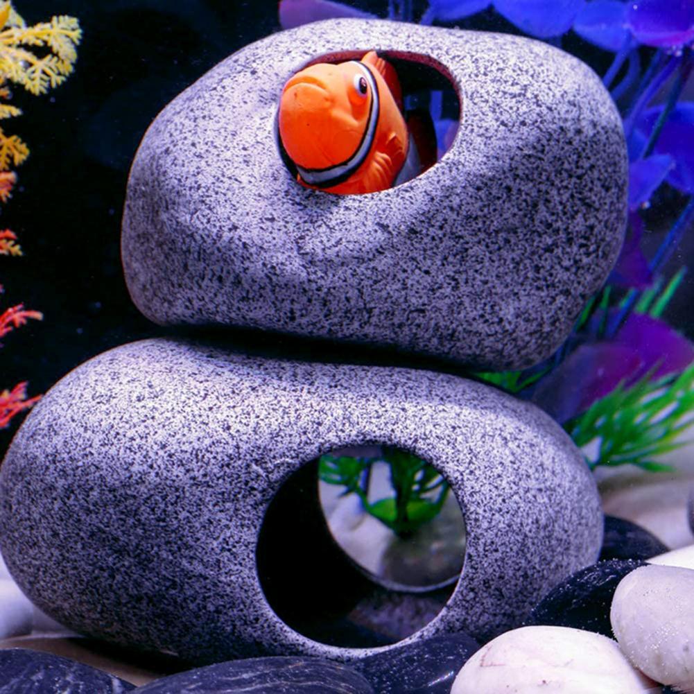 Rock Cave Harmless Hiding Stone House Delicate Aquarium Decoration Great Hiding Breeding Fish Rock House
