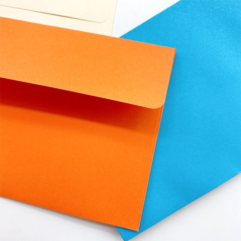 10Pcs Candy Color Kraft Paper Envelope 14 selections Blank Big Envelopes Greeting Cards Wedding invitation Envelope