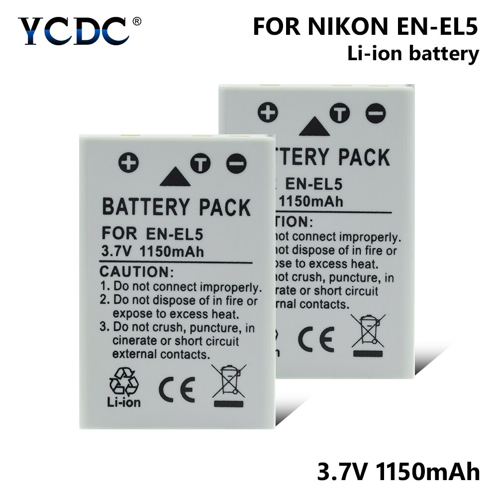 EN-EL5 Battery For Nikon Coolpix 3700 4200 5200 5900 7900 P3 P4 P80 P90 P5100 P6000 P80 P90 P100 P500 P510 P520 P530 S10