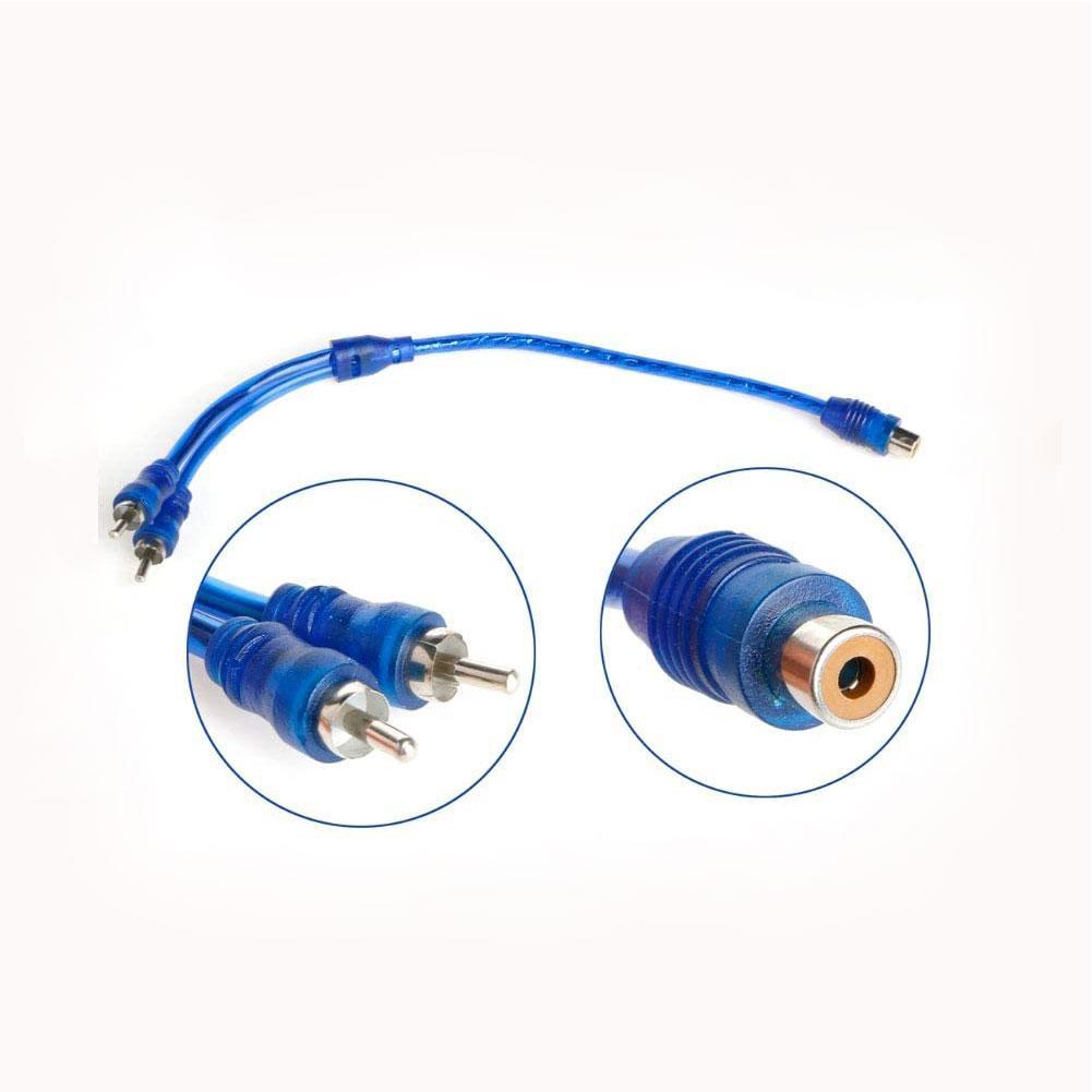 Car Audio Kabel 1 Man Vrouw 2/1 Vrouwelijke Rca 2 Mannelijke Splitter Signaal Stereo Adapter Kabel Audio Connector L6D4