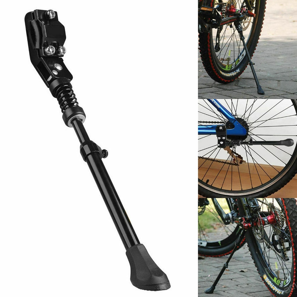 MTB Bicycle Bike Kickstand Parking Rack Bike Support Side Kick Stand Foot Brace Adjustable with Concealed Spring-Loaded Bolt