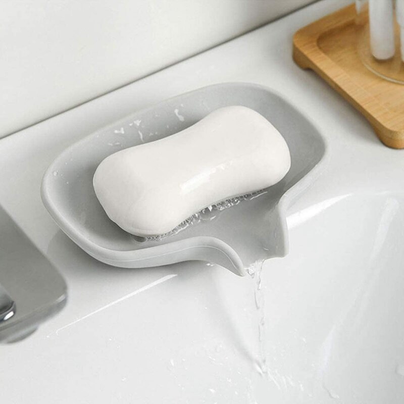 3Pcs Afvoer Zeepbakje, Zeep Stand Met Douche/Badkamer, zelflozend Waterval Zeepbakje Houden Zeep Droog