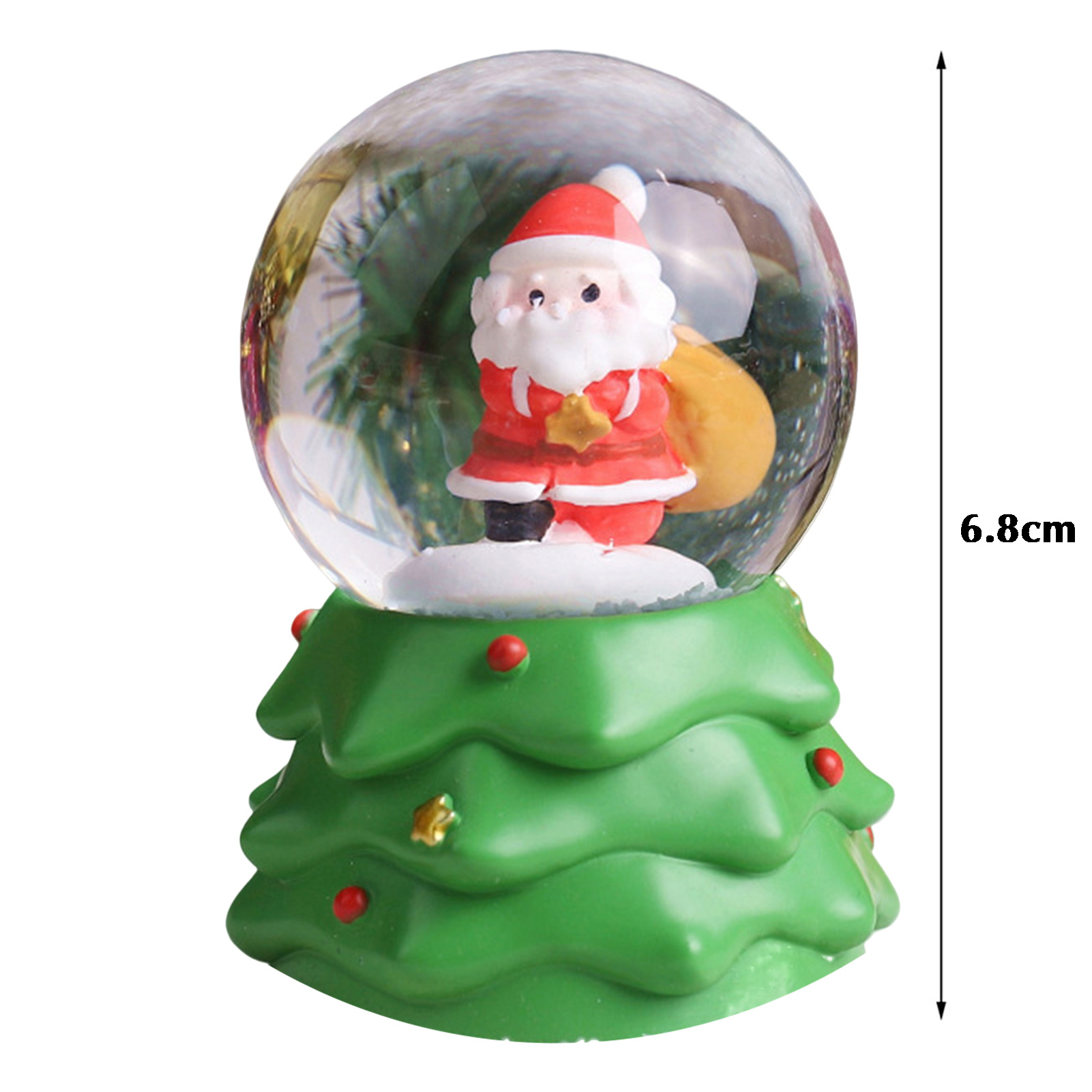 Weihnachten Kristallkugel Beleuchtung Weihnachten Schneekugel Ornament das Erntedankfest Weihnachtsgeschenk Weihnachten Heimat Sekretariat Schreibtisch Dekoration: Licht Gelb