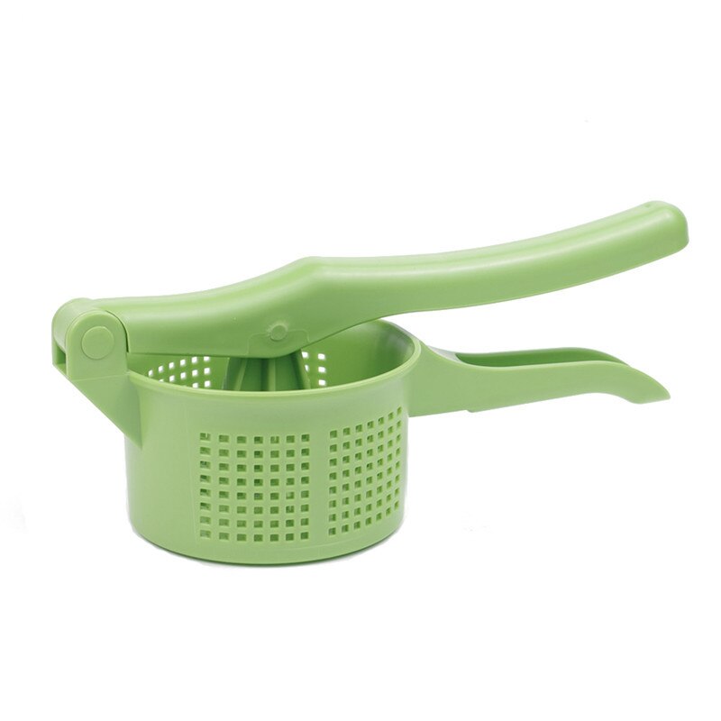 Vegetable Press Crusher Kitchen Cooking Tool Handheld Food Mincer Tools Vegetables Fruit Water squeezer: Green