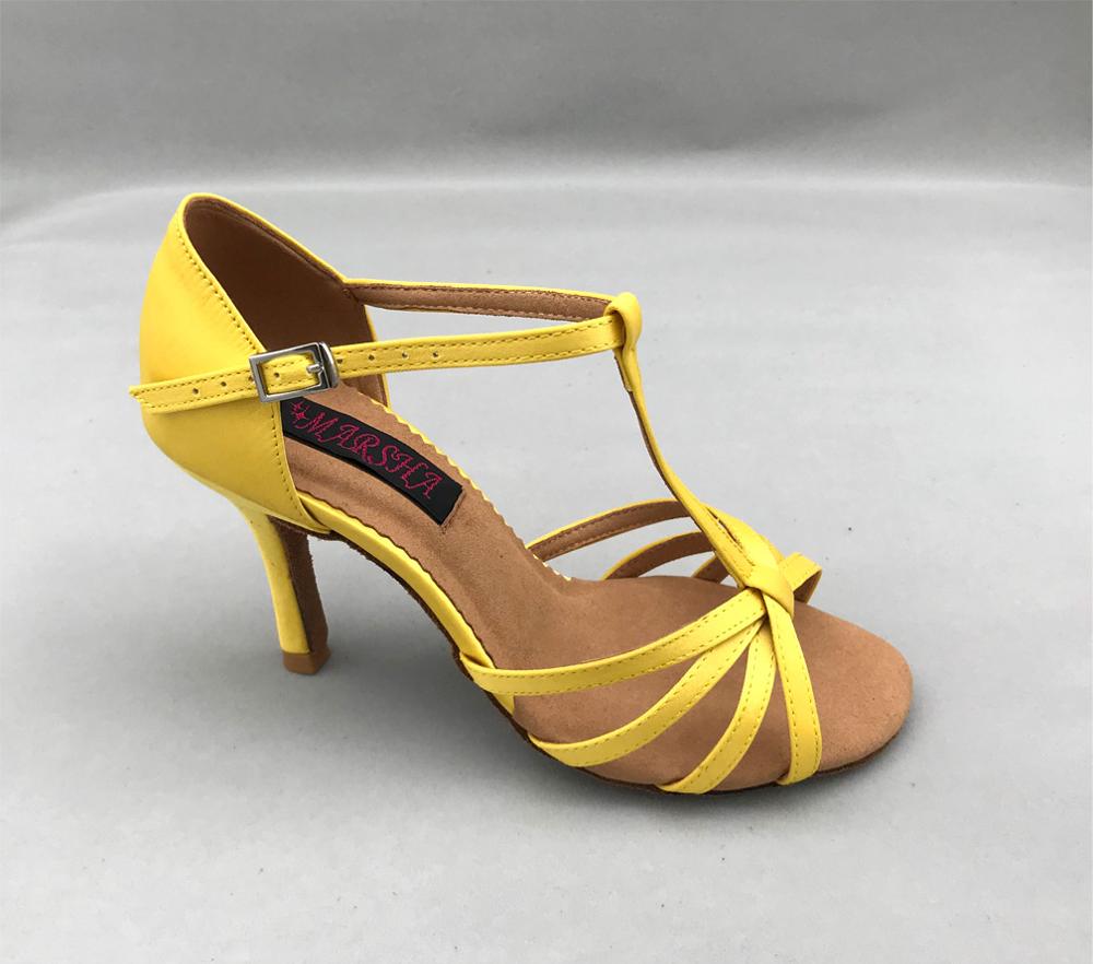 de de zapatos de baile latino de salsa y zapatos de tango zapatillas para Danza Latina color amarillo 6256Y