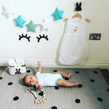 Guirnaldas de estrellas de vivero hechas a mano para niños, decoración de pared de habitación de Navidad para niños, accesorios de fotografía, decoraciones para habitación de bebé