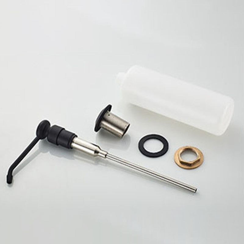 Czarne mydło dozownik zlewozmywak ze stali nierdzewnej mydło w płynie dozownik obrotowe dozowniki ręczne zestaw akcesoriów kuchennych