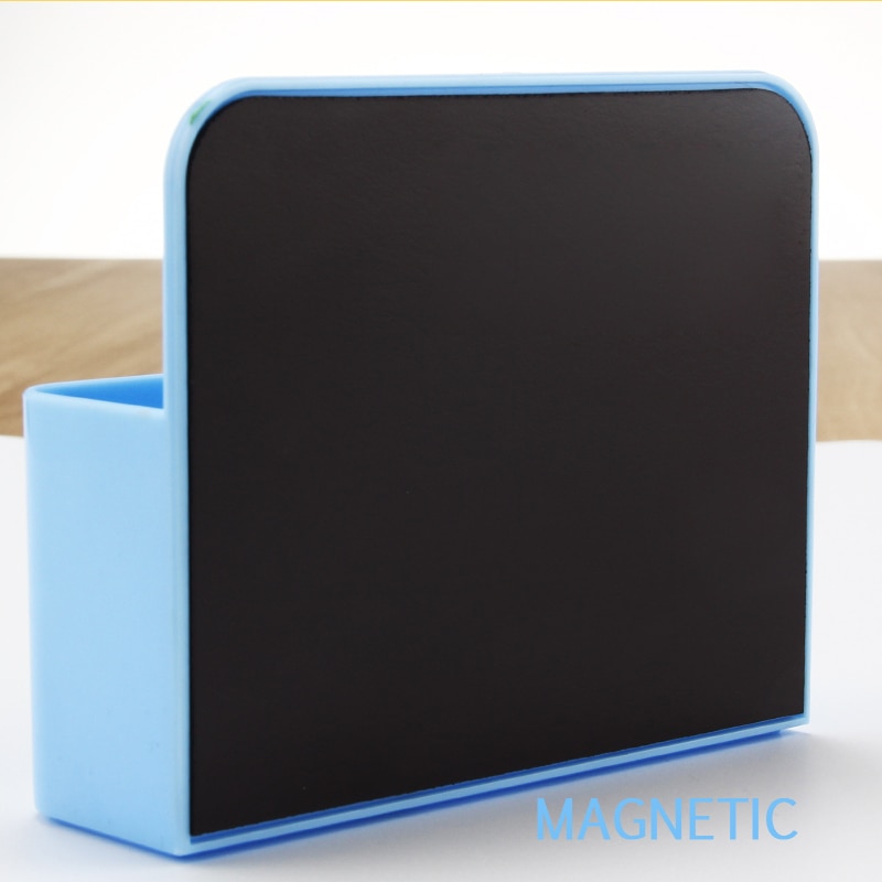 Magnetic Storage Box Fridge Whiteboard Marker Pencil Pen Holder Organizer Storage Container Magnet Plastic Office School Supplie