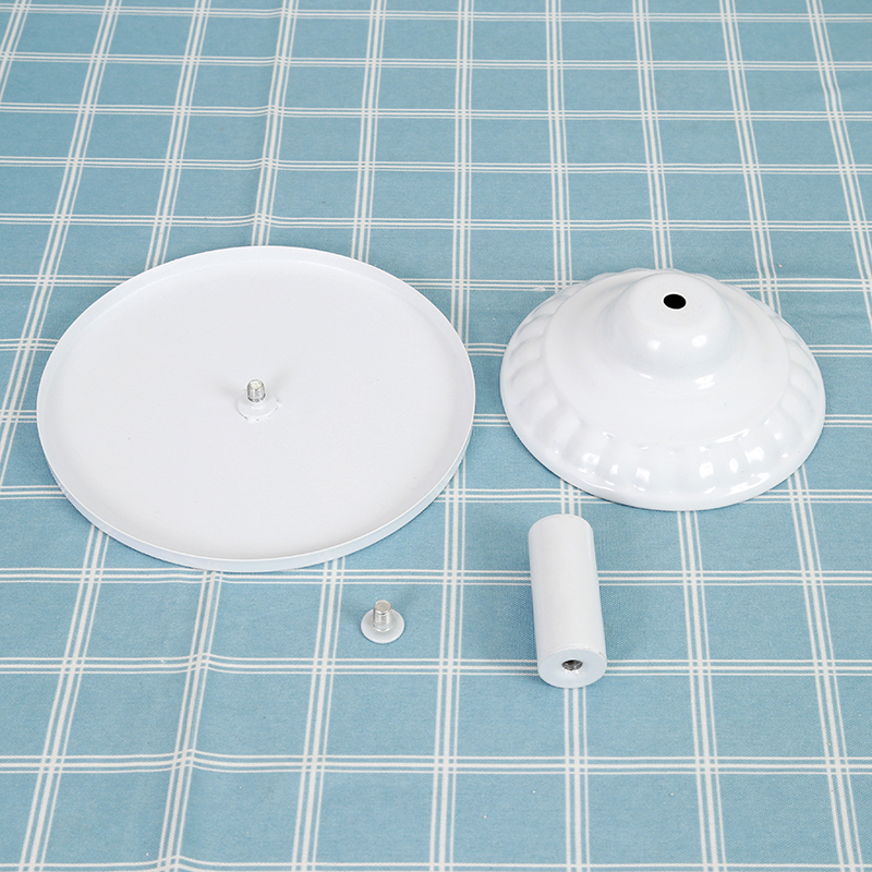 8/10/12inch wrought iron cake stand afternoon tea dessert tray birthday party Home party display stand fruit plate pink gold: White / 10 inches