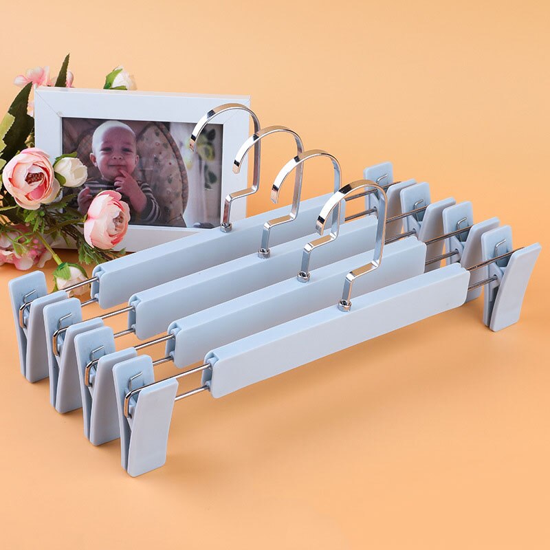 Neue 10 stücke Hosen Aufhänger Closet Organizer Hosen Kleiderbügel Flache Haken Rock Unterwäsche Aufhänger Kleidung Rack Trocknen Kleiderschrank Lagerung