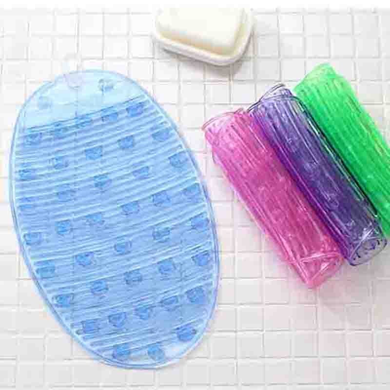 Mini prancha de lavar roupa, dobrável, em silicone oval colorido, para banheiro