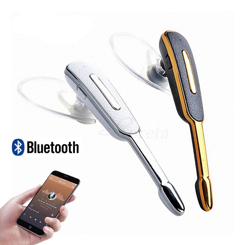 Draadloze bluetooth-oortelefoon met oorhaak, handsfree zakelijke headset met microfoon, sport bluetooth-oortelefoons voor samsung ios-mobiele telefoons