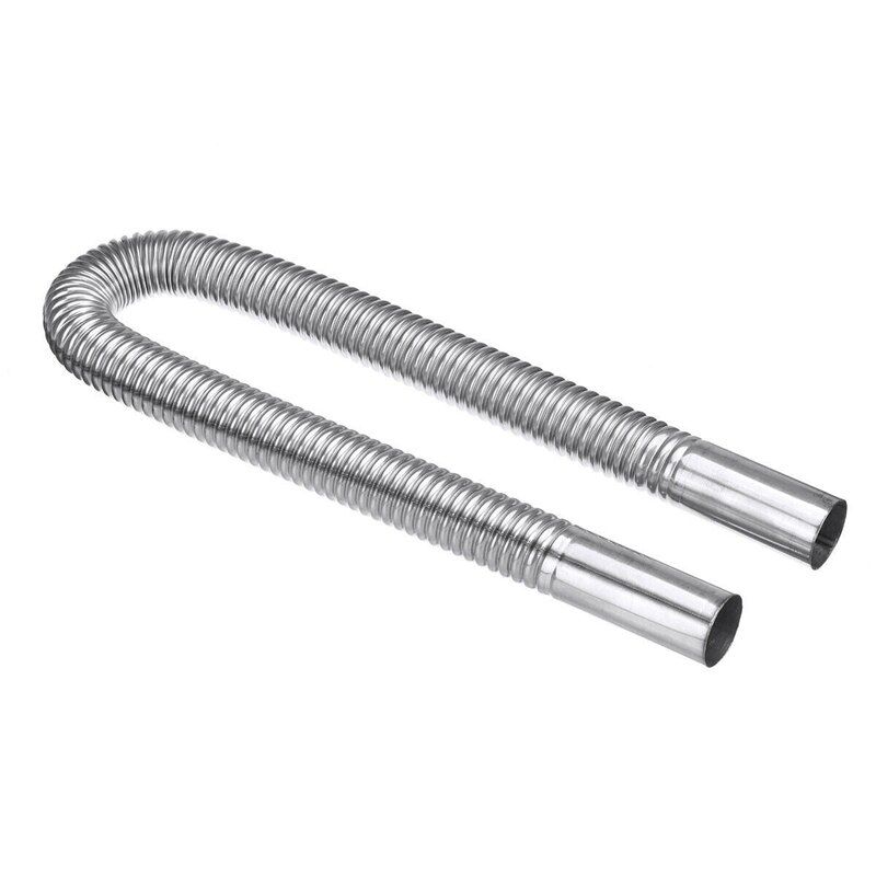 Calefacción estacionaria para vehículos de motor diésel, calentador de aire de 60cm con tubo de escape y silenciador silencioso de 24mm, Kit