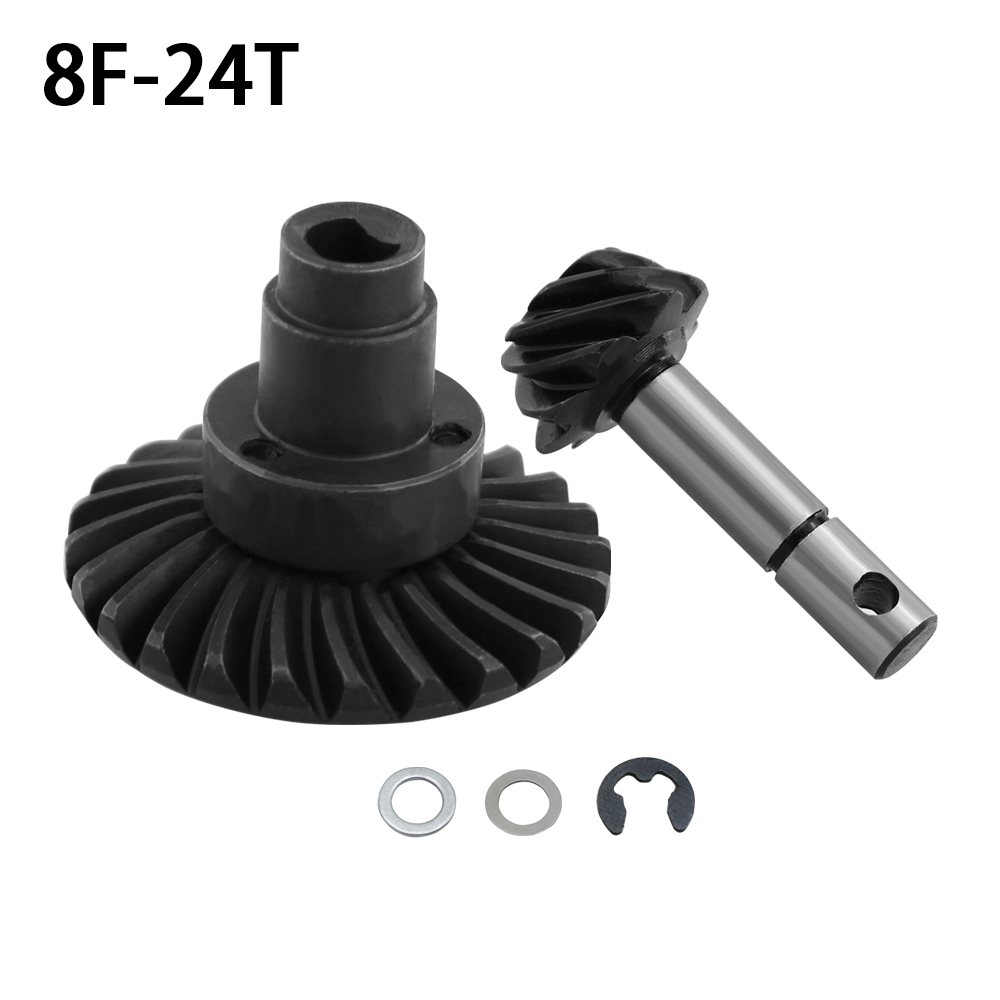 8T 24T/27T/30T/33T Staal Spiraalvormige Bevel As Gear Voor 1/10 rc Crawler Axiale SCX10 Ii Iii 90046 Axi03014 Capra 1.9 Utb