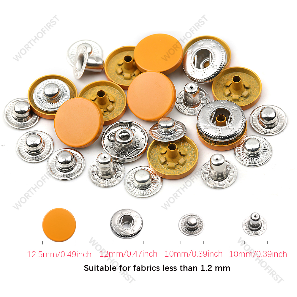 Neue Leder Druckknöpfe, 12,5mm schwer Pflicht schnappen Befestigungen, 14 Farben Leder Schnappt für Kleidung, jacken, Jeans Trägt, Armbinde