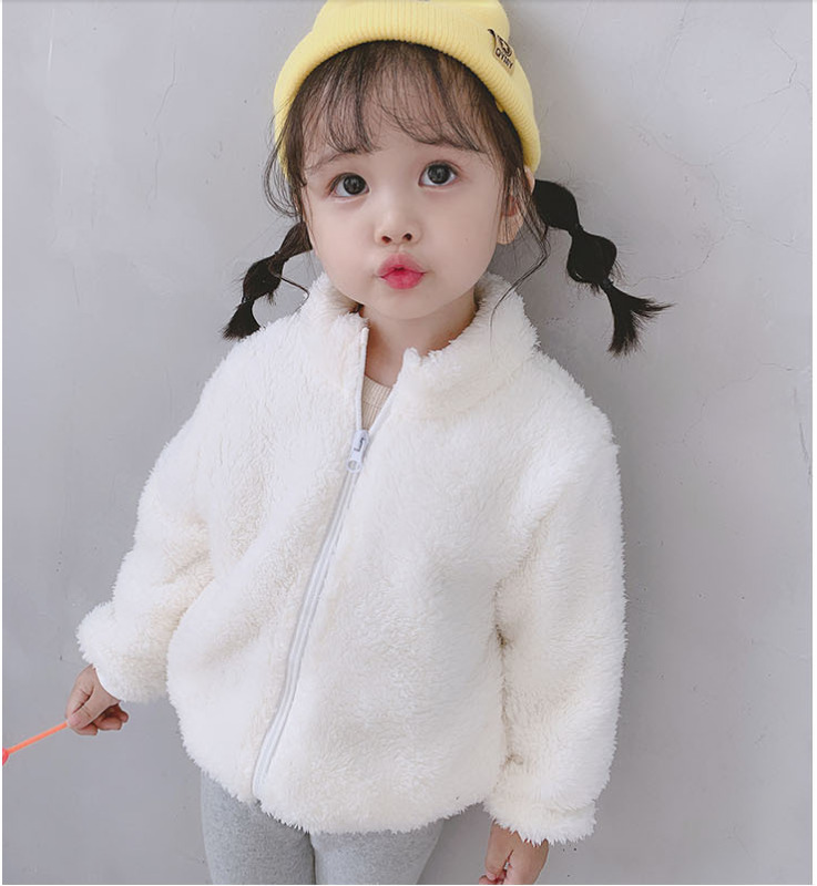 1pc Peuter Kids baby jongens meisjes fleece jacket winter warme jas