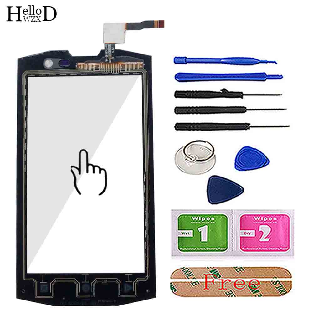 Mobile Touch Screen For AGM A8 Mini Touch Screen Digitizer Panel Front Glass Lens Sensor TouchScreen Tools Wipes
