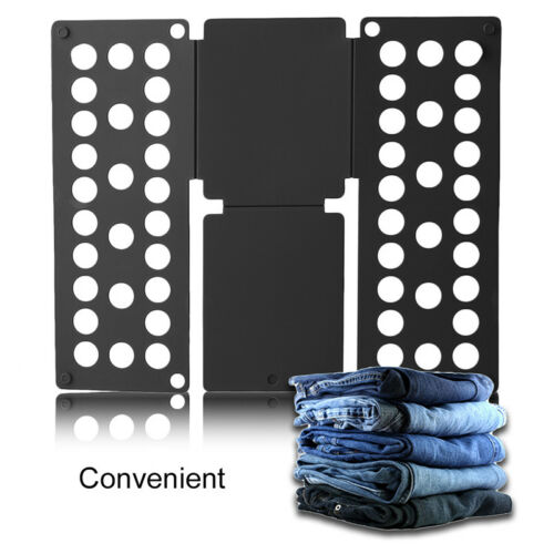 T-Shirt Clothes Folder Magic Fast Laundry Organizer Folding Board: black