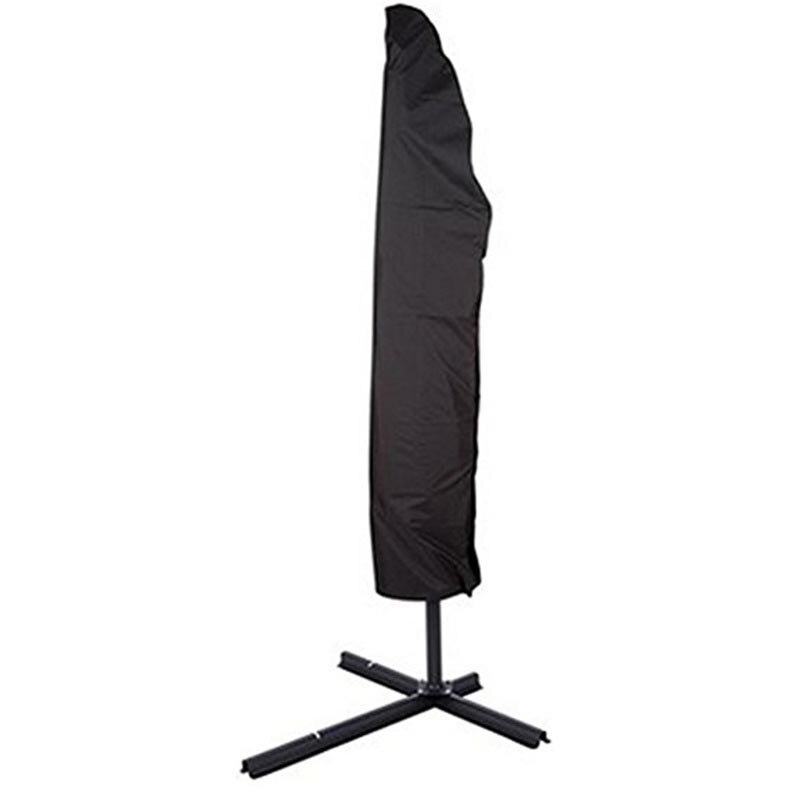 Couverture de protection imperméable avec fermeture éclair, pour le jardin, en porte-à-faux, Parasol, Patio extérieur, 205-280cm