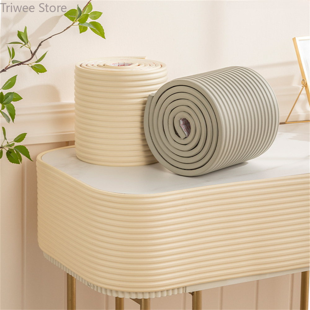 Anti-bumb Protection Strips Soft Bag Foam Anti-collision Wall Sticker Furniture Protection Desk Corner Protector Adhesive 2m