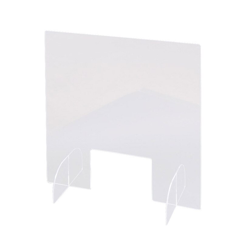40*42CM Protective Counter Top Clear Perfection Reception Side Counter Sprayed UV Cut Transparent Height Defense Screen 30