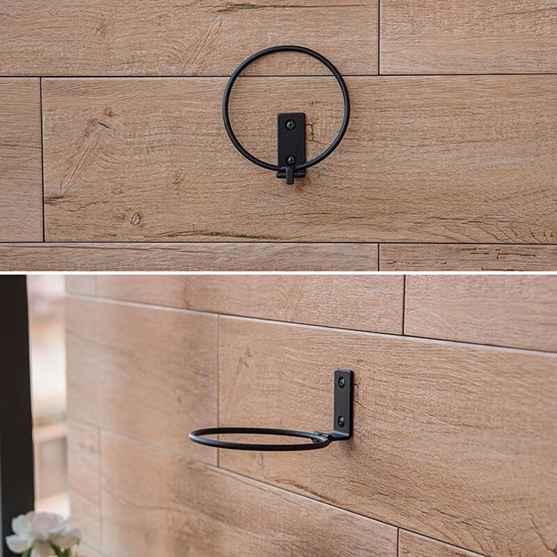 11cm folde blomsterpotte bakker vægmonteret planter ring potte holder blomster plante holder væg beslag altan