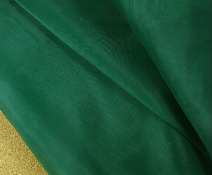 5 meter 150cm 59 " breed donkergroen organza glasgaren voile stof tule trouwjurk podiumvorm materialen  mm250