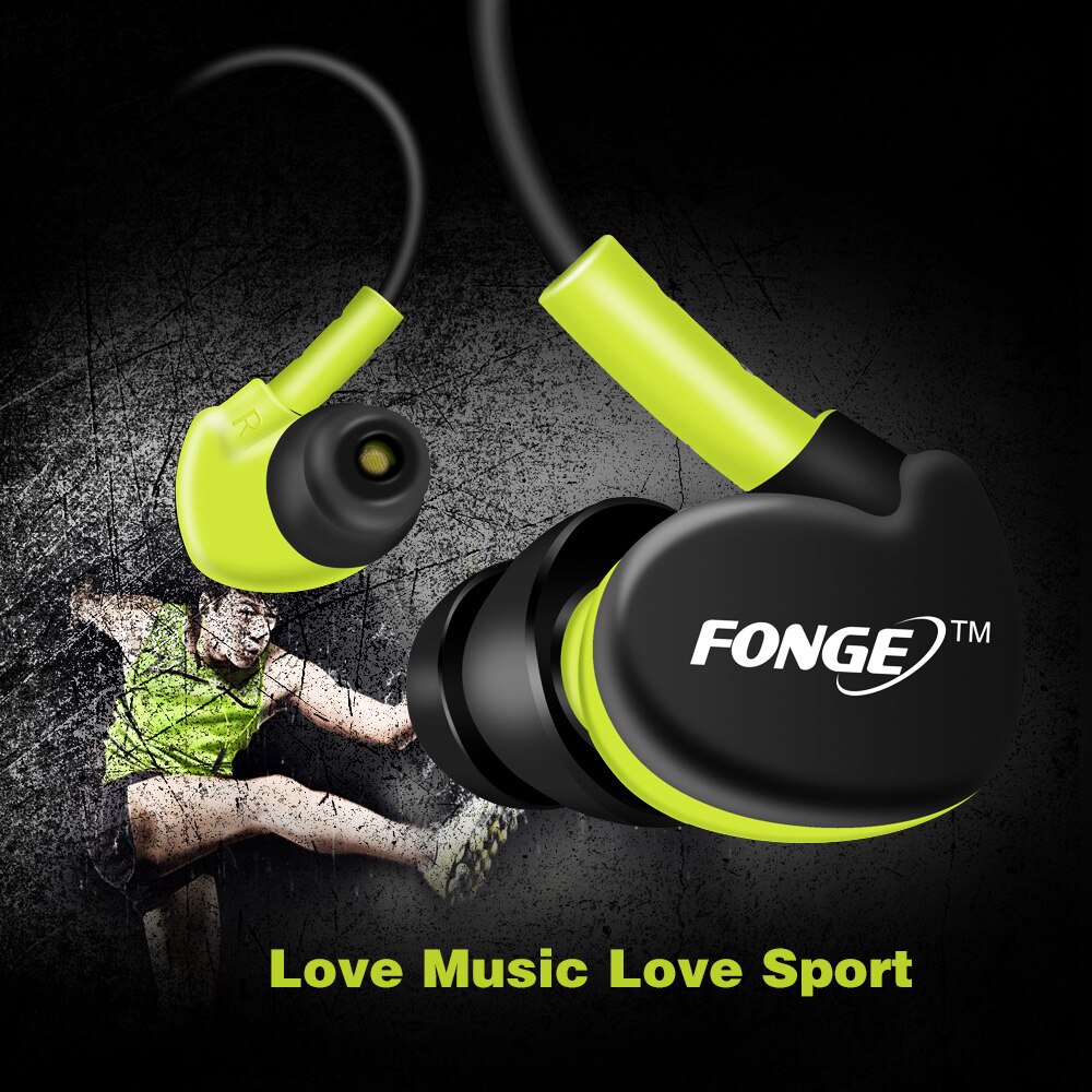 3.5 Mm Waterdichte Oortelefoon Headset Met Microfoon Bedrade Koptelefoon Voor Hifi Bass Stereo Oortelefoon Sport Transpiratie Headset Voor MP3 Pc