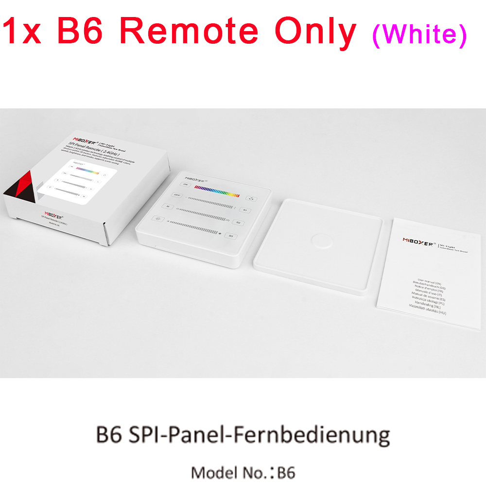 MiBoxer SPI LED Regler SPIR3 SPIR3-M 3in1 Einfarbig + RGB + RGBW für Pixel Streifen WS2812 TM1812 mit RF B6 C6 Tafel Fernbedienung: hellgelb
