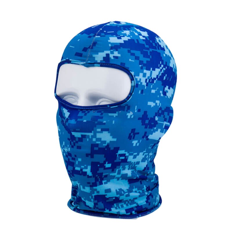 Outdoor Full Face Mask Lycra Balaclava Thin Motorcycle Cycling Ski CS Mask Digital Green Camo