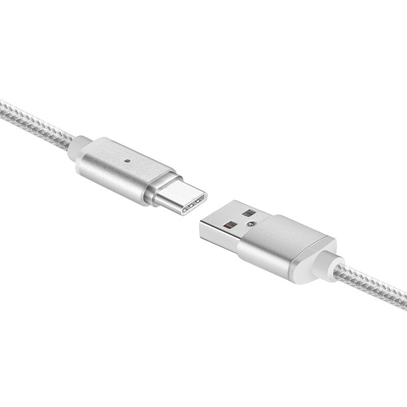 Cable magnético tipo C, Cable magnético trenzado de nailon (3,3 pies), Micro USB tipo C para LG G5 V20,Nexus 5X 6P,Google Pixel XL,Hua
