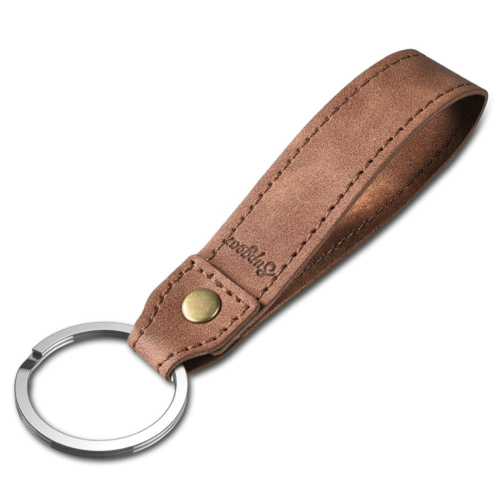 Rétro porte-clés sangles corde téléphone portable cou sangle lanière pour carte d'identité porte-clés USB porte-badge bricolage Lariat lanière accrocher Rop: brown