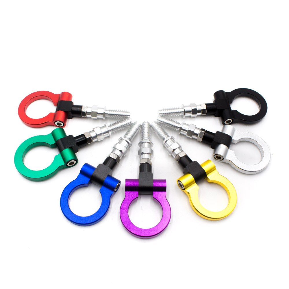 Car Styling Trailer Hooks Sticker Decoration Car Auto Rear Front Trailer Simulation Racing Ring Vehicle Towing Hook