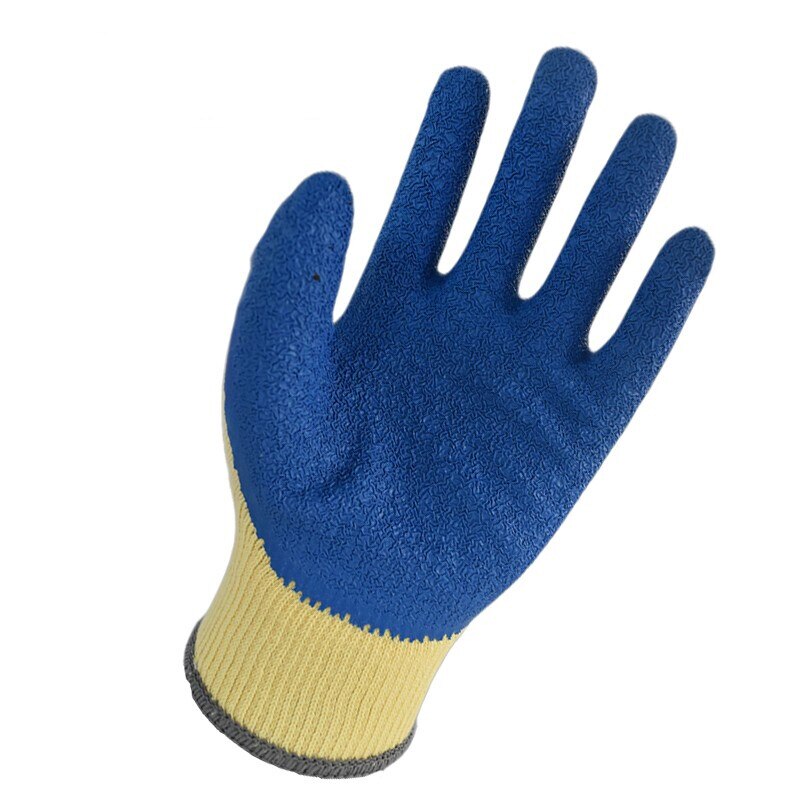 Dipped Latex Coated Palm Anti-Slip Wear-Resistant Knit Work Gloves for Construction Garden