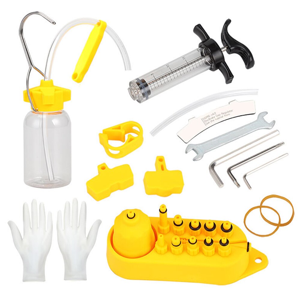 Bicycle Hydraulic Disc Brake Oil Bleed Kit Road Bike Brake Repair Tool for MAGURA for SRAM for TEKTRO for SHIMANO Oil Bleed Kit: type E