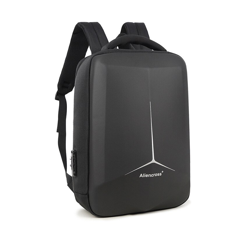 Herenrugzak met wachtwoordvergrendeling, 15.6 inch laptoprugzakken, usb-oplaadmogelijkheid, meerlaagse ruimtereistas, zakelijke herenmochila
