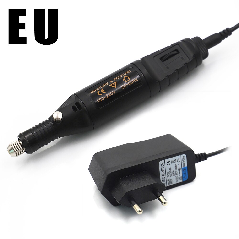 DIY Leather Grinding Tools Mini Portable Drill Versatile Polishing Machine Bits Tools Kit Purple Sandalwood Grinding Head Suit: EU Electric Grinder