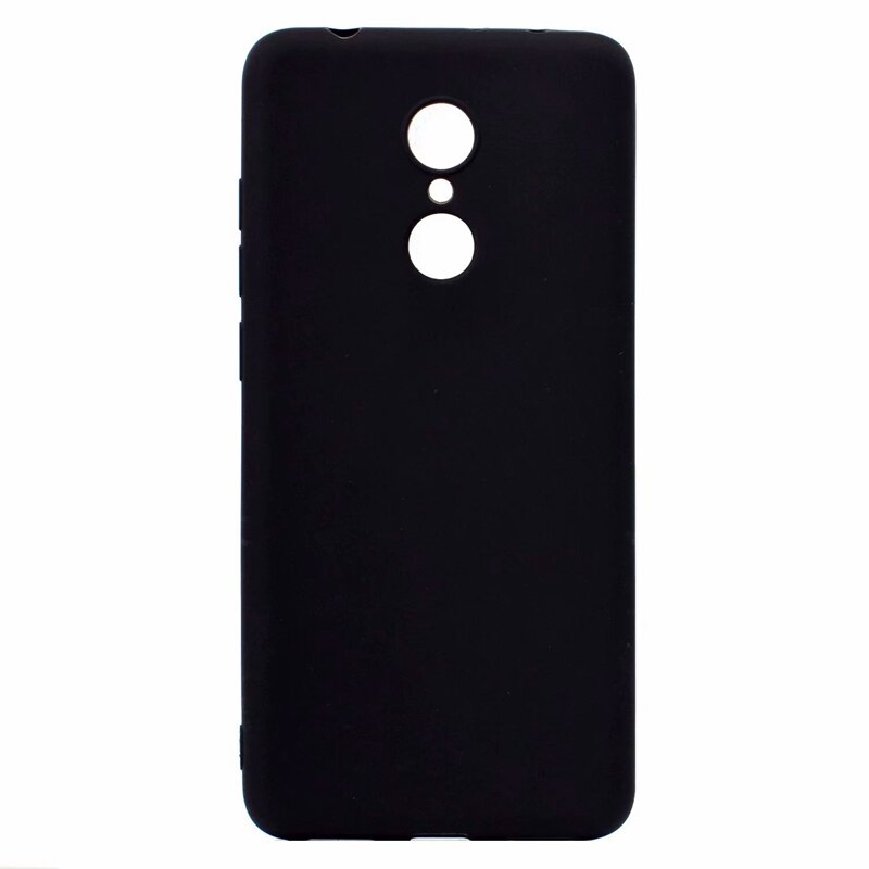 Gummi TPU Silikon Fall Für Xiaomi Redmi 5 Candy Farbe Weichen TPU Rückseitige Abdeckung Für Coque Xiomi Xiaomi Redmi 5 plus Redmi5 Plus Fall: For Redmi 5 / Black