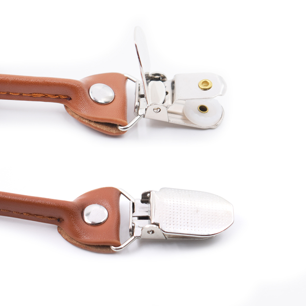 Heavy Duty Suspenders for Men 3.5cm Wide Y-Back with 6 Metal Clips Adjustable Elastic Trouser Braces Straps Father Husband