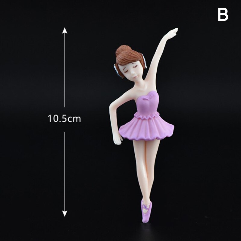 Dansen Ballet Meisje Fairy Miniaturen Beeldje Ornamenten Sleutelhanger Poppenhuis Accessoires: B