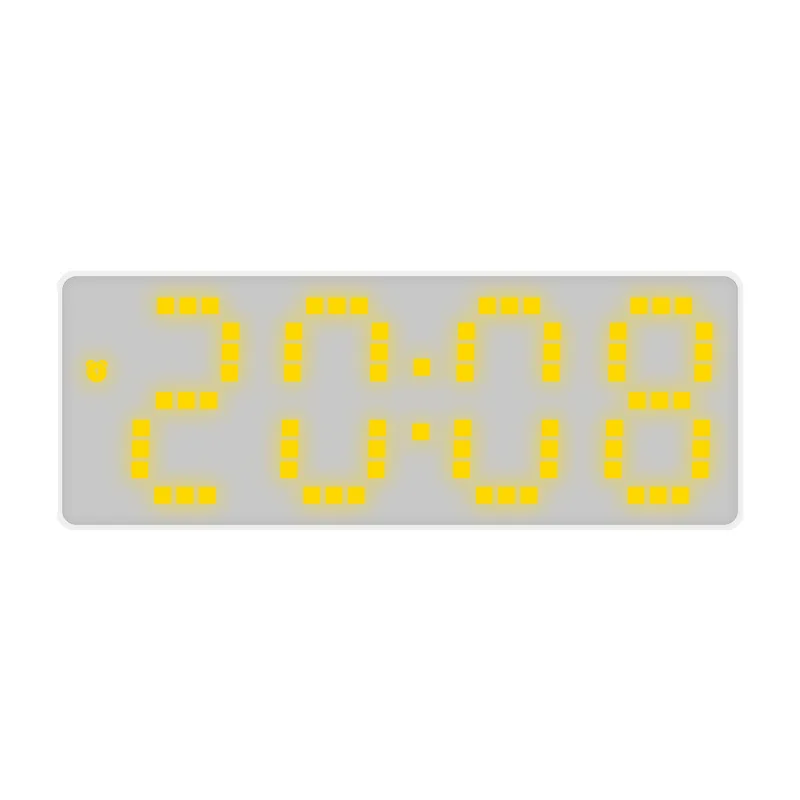 Acryl // Spiegel digitaler Wecker Sprach steuerung bunte Schrift Nacht modus Tisch uhr Schlummer 12/24h elektronische LED-Uhren: Black