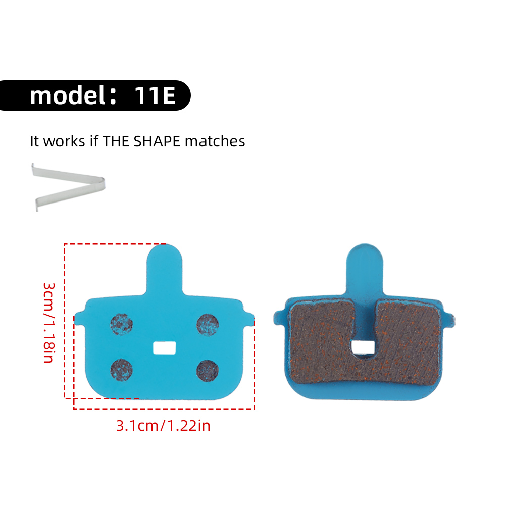 MOTSUV Bicycle Disc Brake Pads MTB Bike BB5 BB7 Pads Wear-resistant Blue Half Metal High Strength Steel Backplate Cycling Parts: Dark Khaki