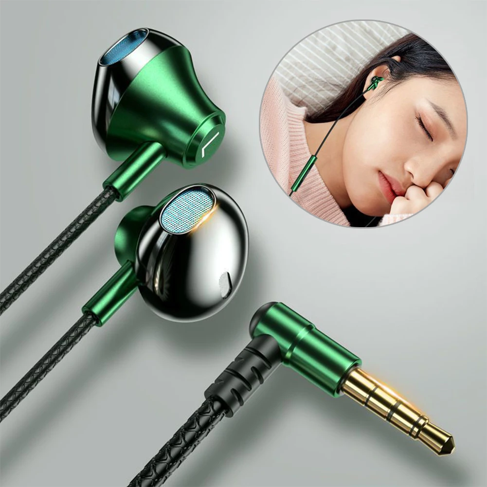 1,2 m in-Ohr 3,5 mm/Typ-C-Kopfhörer, kabelgebundene Ohrhörer, 90-Grad-Winkelstecker, Kopfhörer mit Mikrofon, Headset, Gamer, Sport für Mobiltelefone