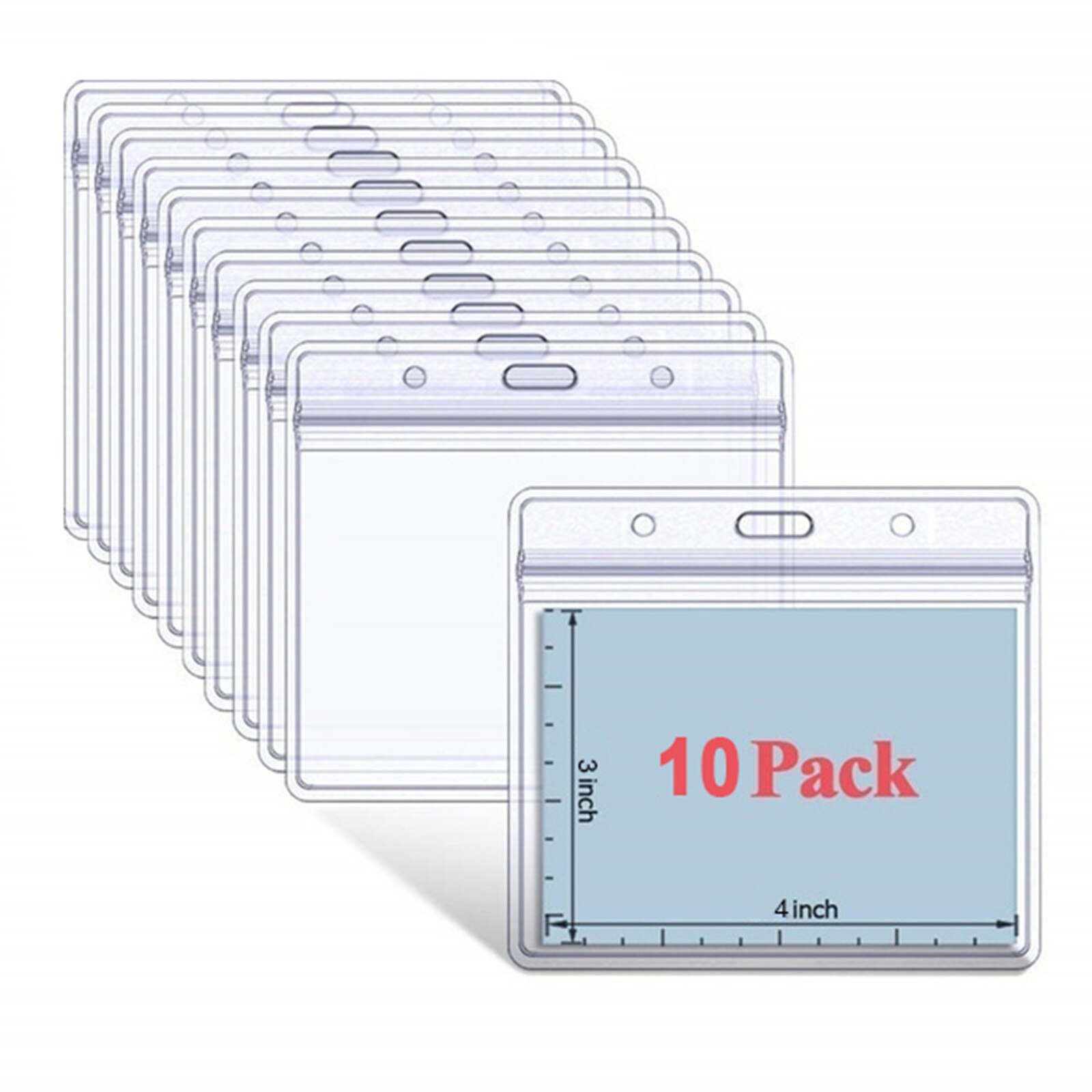 10pcs Health Card Waterproof Transparent Card Holder Plastic Card id Holders Case Protect Credit Cards Card Protector Cardholde